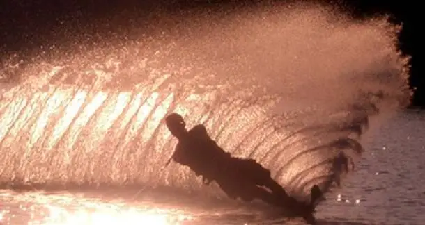 water skiing on Beaver Lake in Arkansas